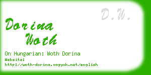 dorina woth business card